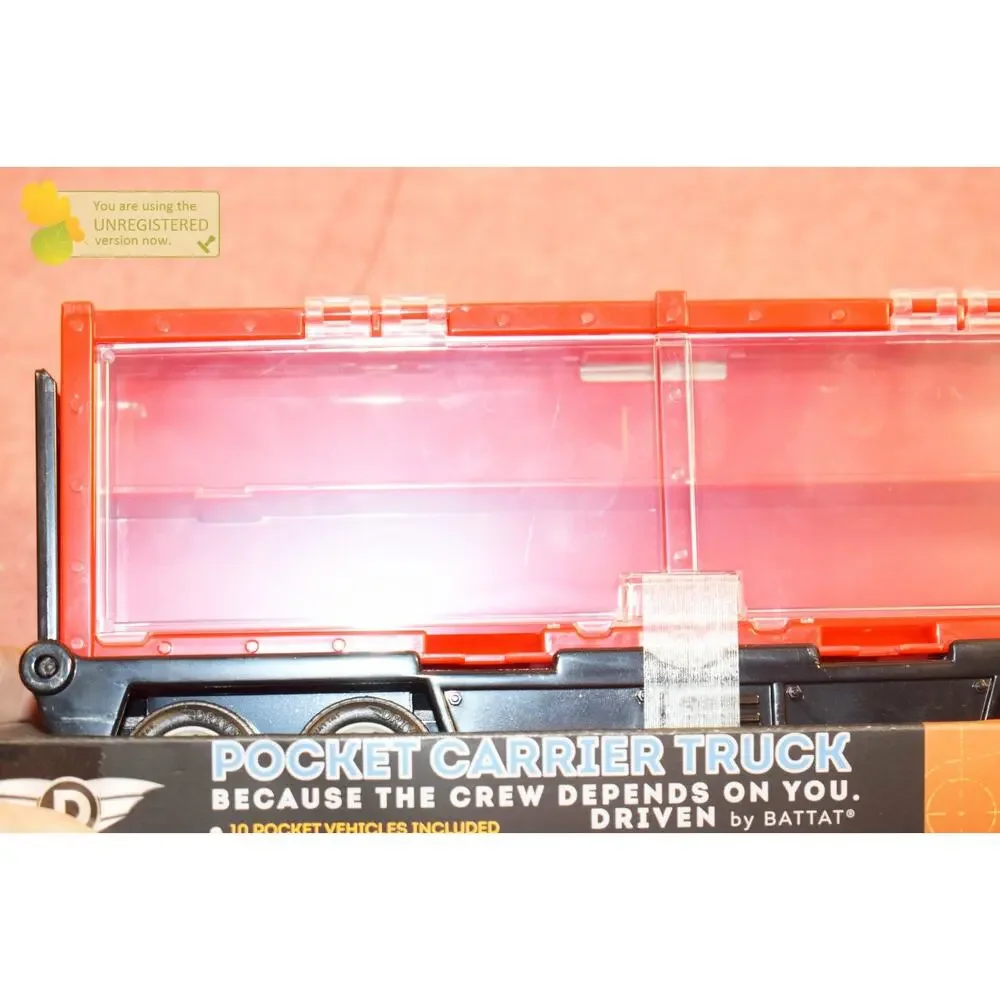 DRIVEN by Battat Pocket Carrier Truck with 10 Pocket Size Cars